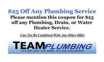 Discount on Plumbing services in Colorado Springs